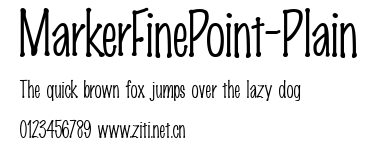 MarkerFinePoint-Plain.ttf字體轉換器圖片