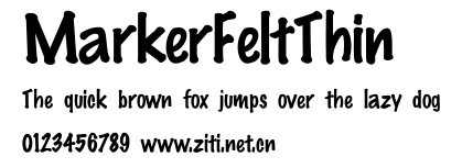 MarkerFeltThin.ttf字體轉換器圖片