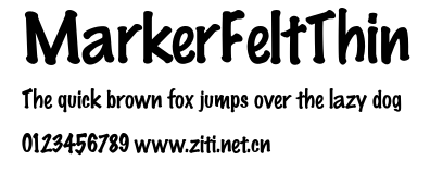MarkerFeltThin.ttf字體轉換器圖片