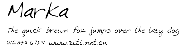 Marka.ttf字體轉換器圖片