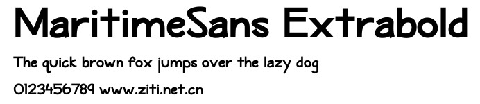 MaritimeSans Extrabold.ttf字體轉換器圖片