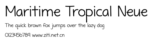 Maritime Tropical Neue.ttf字體轉換器圖片