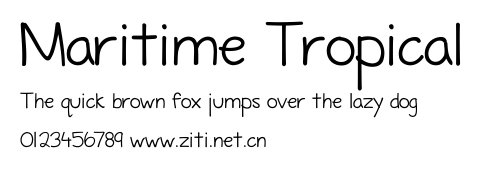 Maritime Tropical.ttf字體轉換器圖片