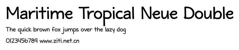 Maritime Tropical Neue Double.ttf字體轉換器圖片