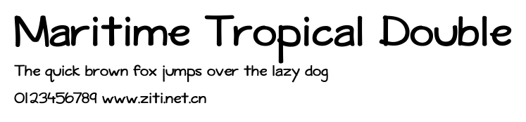 Maritime Tropical Double.ttf字體轉換器圖片