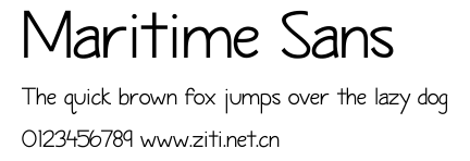 Maritime Sans.ttf字體轉換器圖片