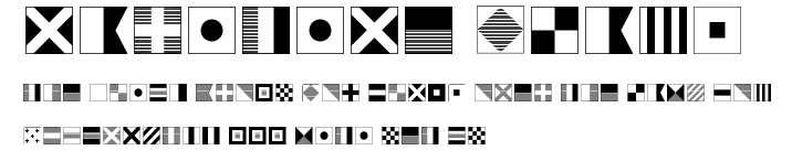 Maritime Flags.ttf字體轉換器圖片
