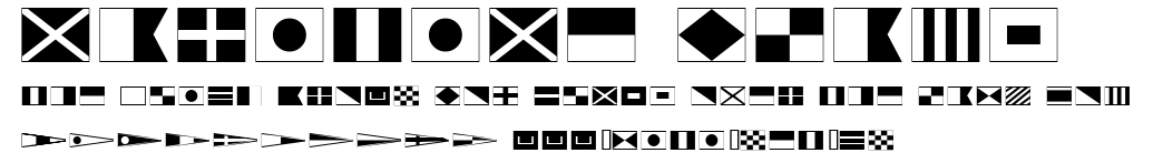 Maritime Flags.ttf字體轉換器圖片