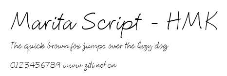 Marita Script - HMK.ttf字體轉換器圖片
