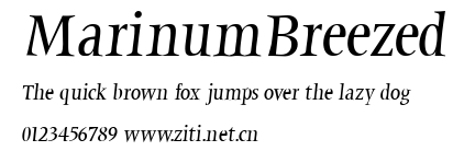 MarinumBreezed.ttf字體轉換器圖片