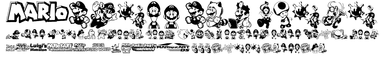 Mario and Luigi.ttf字體轉換器圖片