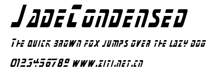 JadeCondensed.ttf字體轉換器圖片