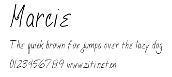 Marcie.ttf字體轉換器圖片