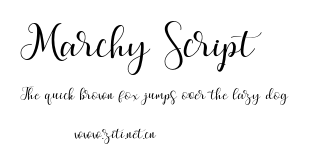 Marchy Script.otf字體轉換器圖片
