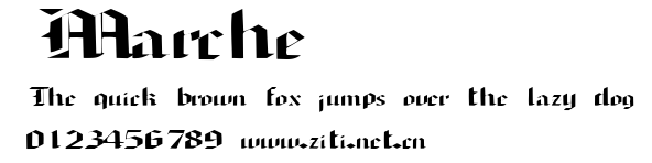 Marche.ttf字體轉換器圖片