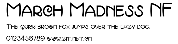 March Madness NF.ttf字體轉換器圖片