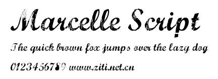 Marcelle Script.ttf字體轉換器圖片
