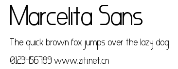 Marcelita Sans.ttf字體轉換器圖片