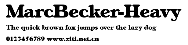 MarcBecker-Heavy.ttf字體轉換器圖片
