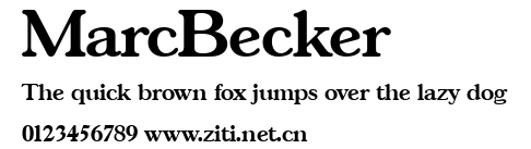 MarcBecker.ttf字體轉換器圖片