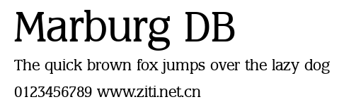 Marburg DB.ttf字體轉換器圖片
