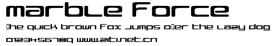 Marble Force.ttf字體轉換器圖片