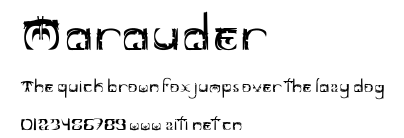 Marauder.ttf字體轉換器圖片