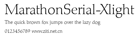 MarathonSerial-Xlight.ttf字體轉換器圖片