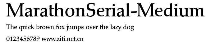 MarathonSerial-Medium.ttf字體轉換器圖片