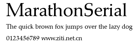 MarathonSerial.ttf字體轉換器圖片