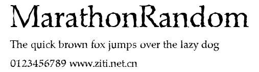 MarathonRandom.ttf字體轉換器圖片