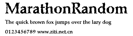 MarathonRandom.ttf字體轉換器圖片