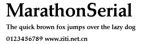 MarathonSerial.ttf字體轉換器圖片