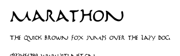 Marathon.ttf字體轉換器圖片
