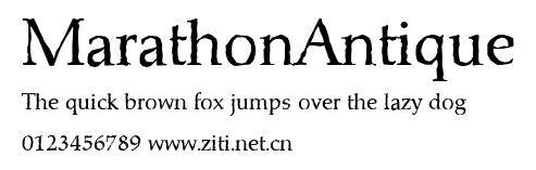 MarathonAntique.ttf字體轉換器圖片