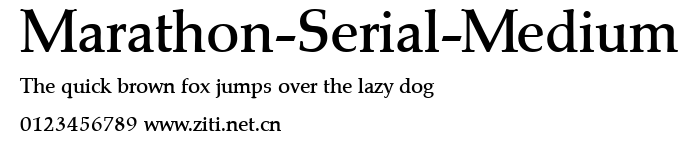 Marathon-Serial-Medium.ttf字體轉換器圖片