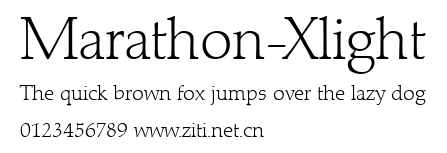 Marathon-Xlight.ttf字體轉換器圖片