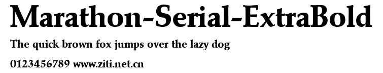 Marathon-Serial-ExtraBold.ttf字體轉換器圖片