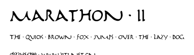 Marathon II.ttf字體轉換器圖片