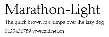 Marathon-Light.ttf字體轉換器圖片