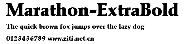 Marathon-ExtraBold.ttf字體轉換器圖片