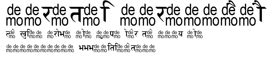 Marathi Saral-DEMO.ttf字體轉換器圖片