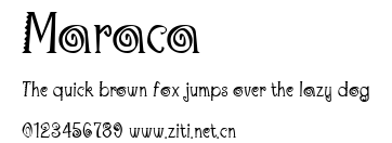 Maraca.ttf字體轉換器圖片