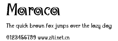 Maraca.ttf字體轉換器圖片