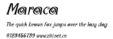 Maraca.ttf字體轉換器圖片