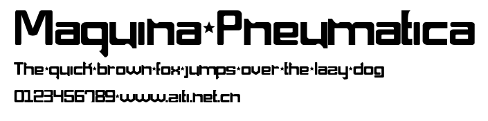 Maquina Pneumatica.otf字體轉換器圖片