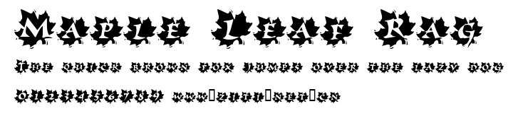 Maple Leaf Rag.ttf字體轉換器圖片