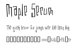Maple Serum.ttf字體轉換器圖片