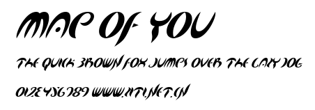 Map Of You.ttf字體轉換器圖片