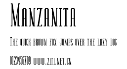 Manzanita.ttf字體轉換器圖片
